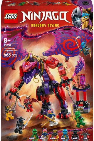 ® NINJAGO® Thunderfang Kaos Ejderhası 71832 - 8+ Yaratıcı Oyuncak Yapım Seti (668 Parça)