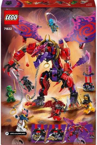 ® NINJAGO® Thunderfang Kaos Ejderhası 71832 - 8+ Yaratıcı Oyuncak Yapım Seti (668 Parça)