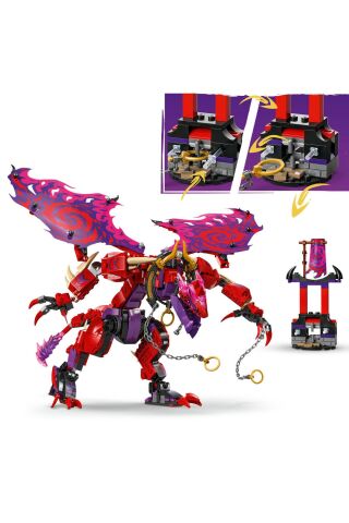 ® NINJAGO® Thunderfang Kaos Ejderhası 71832 - 8+ Yaratıcı Oyuncak Yapım Seti (668 Parça)