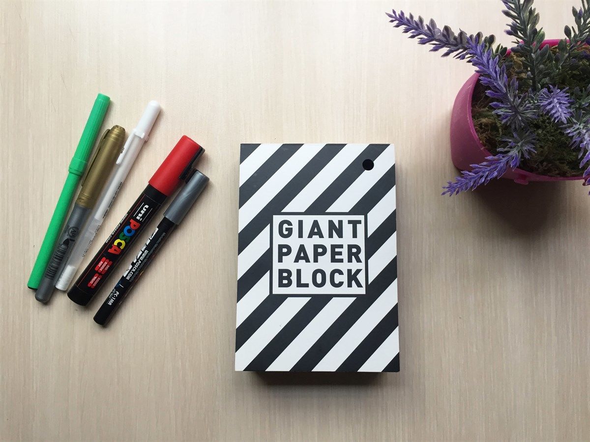 The Container Giant Paper Block - Siyah