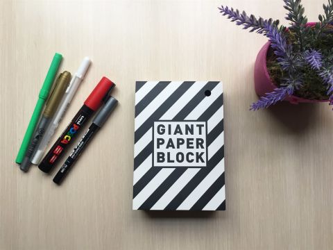 The Container Giant Paper Block - Siyah