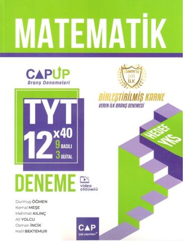 Çap Yayınları TYT Matematik 12 x 40 Up Deneme