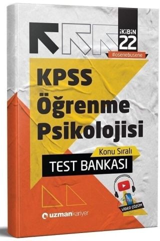 Uzman Kariyer 2022 KPSS Eğitim Bilimleri Öğrenme Psikolojisi Test Bankası Yaprak Test