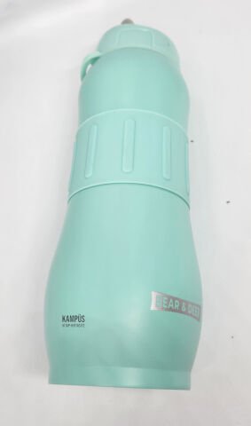 Bear&Dear Soft Turkuaz Renk 830ML Pipetsiz Çelik Matara