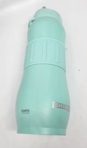 Bear&Dear Soft Turkuaz Renk 830ML Pipetsiz Çelik Matara