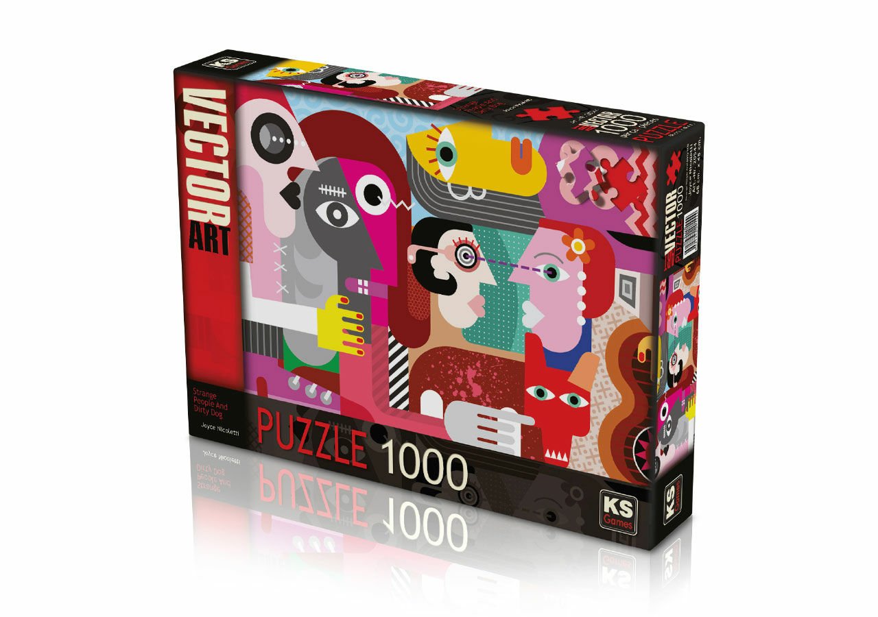 Ks Games Strange People And Di̇rty Dog 1000 Parça Puzzle