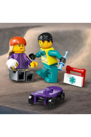 ® City Acil Yardım Ambulansı 60451 - 5+ Yaratıcı Oyuncak Yapım Seti (184 Parça)