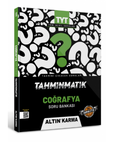 Altın Karma Yayınları TYT Coğrafya Tahminmatik Soru Bankası
