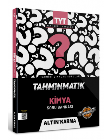 Altın Karma Yayınları TYT Kimya Tahminmatik Soru Bankası