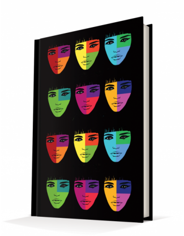 Deffter Faces To Faces 14x20cm Çizgili Sert Kapak 96 Yaprak Ciltli Defter