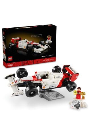 ® Icons McLaren MP4/4 ve Ayrton Senna 10330 - 18+ Yaratıcı Model Yapım Seti (693 Parça)
