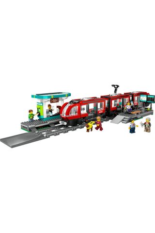 ® City Şehir Merkezi Tramvay İstasyonu 60423 - 7+ Yaratıcı Oyuncak Yapım Seti (811 Parça)