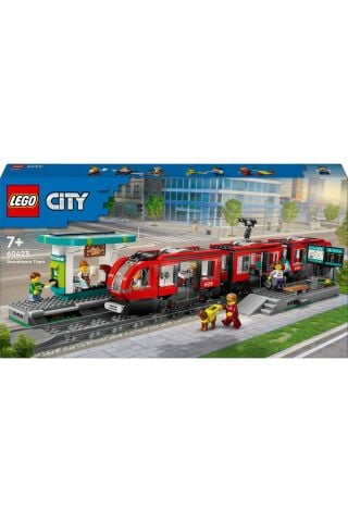 ® City Şehir Merkezi Tramvay İstasyonu 60423 - 7+ Yaratıcı Oyuncak Yapım Seti (811 Parça)