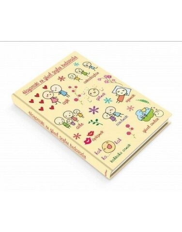 Deffter Hayat Güzeldir 14x20cm Çizgili Sert Kapak 96 Yaprak Ciltli Defter
