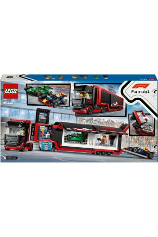 ® City RB20 ve AMR24 F1® Arabalı F1® Kamyonu 60445 - 8+ Yaratıcı Oyuncak Yapım Seti (1086 Parça)