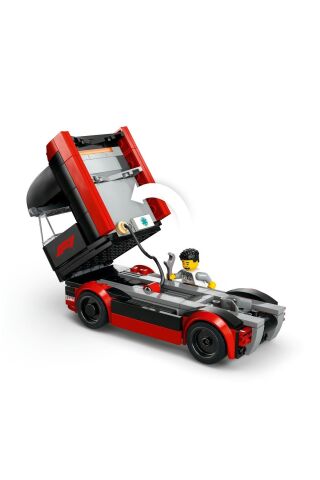 ® City RB20 ve AMR24 F1® Arabalı F1® Kamyonu 60445 - 8+ Yaratıcı Oyuncak Yapım Seti (1086 Parça)
