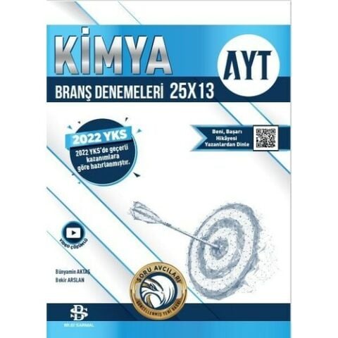 Bilgi Sarmal Yayınları AYT Kimya 25 x 13 Branş Denemeleri