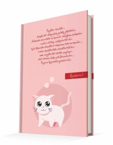 Deffter Hayalperest 14x20cm Çizgili Sert Kapak 96 Yaprak Ciltli Defter