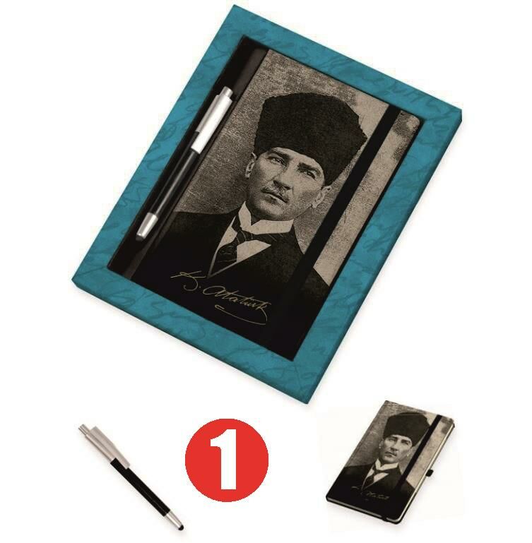 Gıpta Atatürk Set 2021 13x21 cm Günlük Ajanda+Touch Pen Kalem