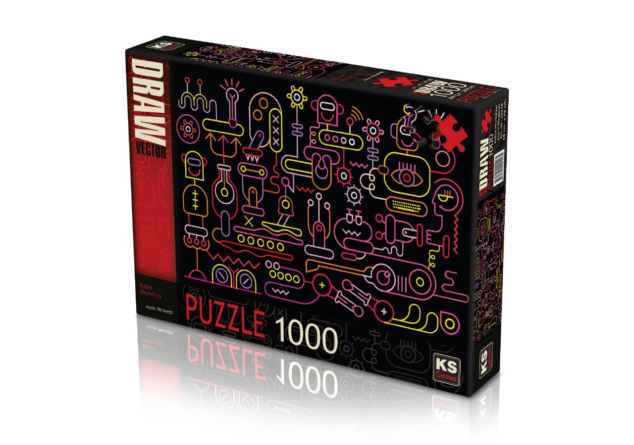 Ks Games Robot Workshop  1000 Parça Puzzle