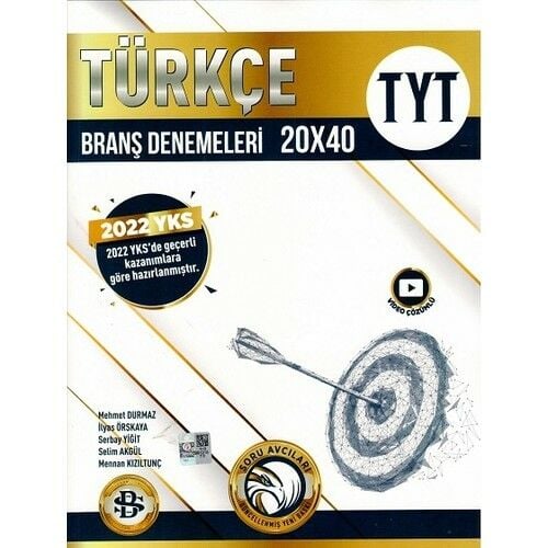 Bilgi Sarmal Yayınları TYT Türkçe 20 x 40 Branş Denemeleri