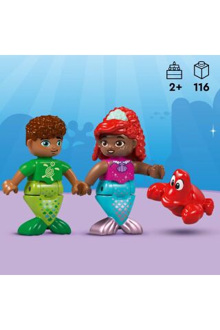 ® DUPLO® │ Disney Ariel’in Sihirli Su Altı Sarayı 10435 - 2+ Eğitici Oyuncak Yapım Seti (116 Pr)