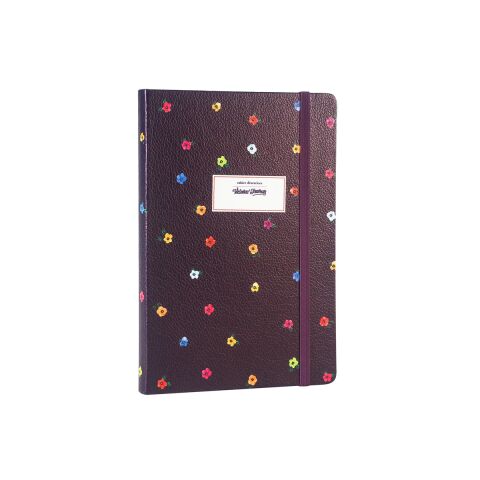 Victoria's Journals 14x20 Mini Flowers Noktalı Sert Kapak Lastikli Defter