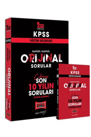Yargı Yayınları 2022 KPSS Eğitim Bilimleri Fasikül Fasikül Orijinal Sorular Tamamı Çözümlü Son 10 Yılın Çıkmış Soruları
