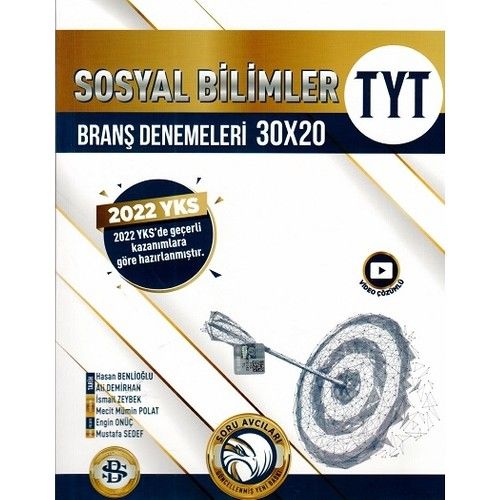 Bilgi Sarmal Yayınları TYT Sosyal Bilimler 30 x 20 Branş Denemeleri
