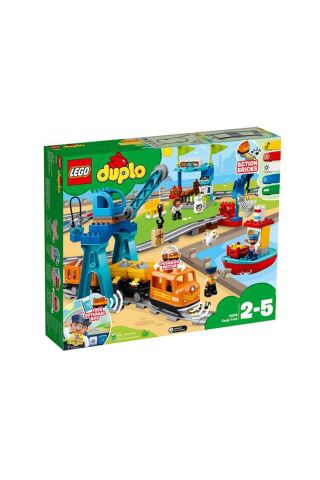 ® DUPLO® Kargo Treni 10875 - Çocuklar için Oyuncak Yapım Seti (105 Parça)