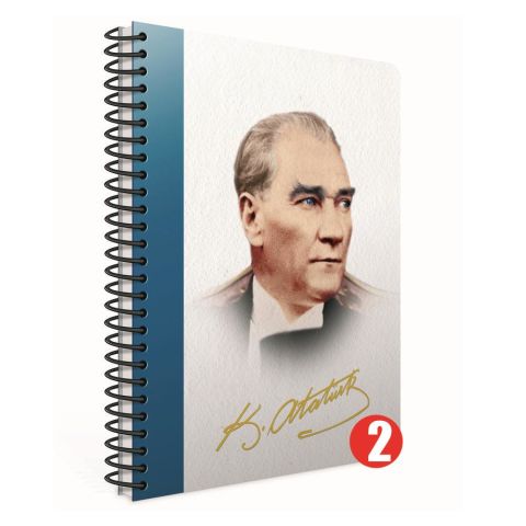 Gıpta Atatürk 2021 17x24 Günlük Ajanda 409-AKK Spiralli