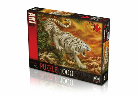 Ks Games Whi̇te Ti̇ger  1000 Parça Puzzle