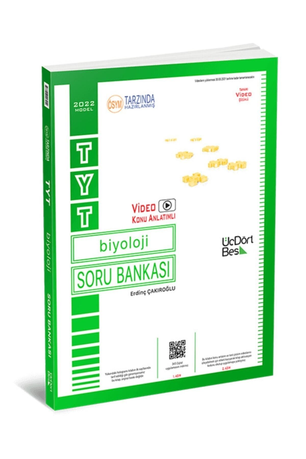 Üç Dört Beş Yayınları 2023 Tyt Biyoloji Soru Bankası