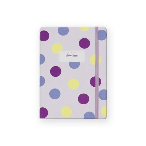 Victoria's Journals 14x20 Trendy Polka Dots Noktalı Sert Kapak Lastikli Defter
