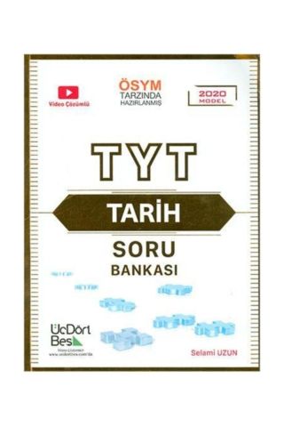Üç Dört Beş Tyt Tarih Soru Bankası Yeni 2022 Model -
