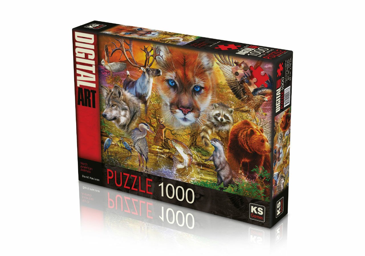 Ks Games North Ameri̇can Ani̇mals  1000 Parça Puzzle
