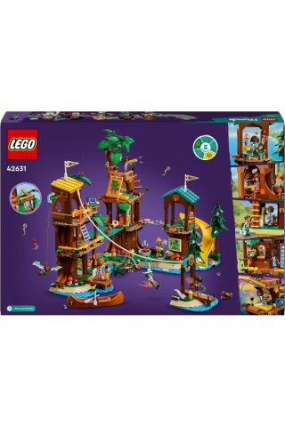 ® Friends Macera Kampı Ağaç Ev 42631 - 8+ Yaratıcı Oyuncak Yapım Seti (1128 Parça)