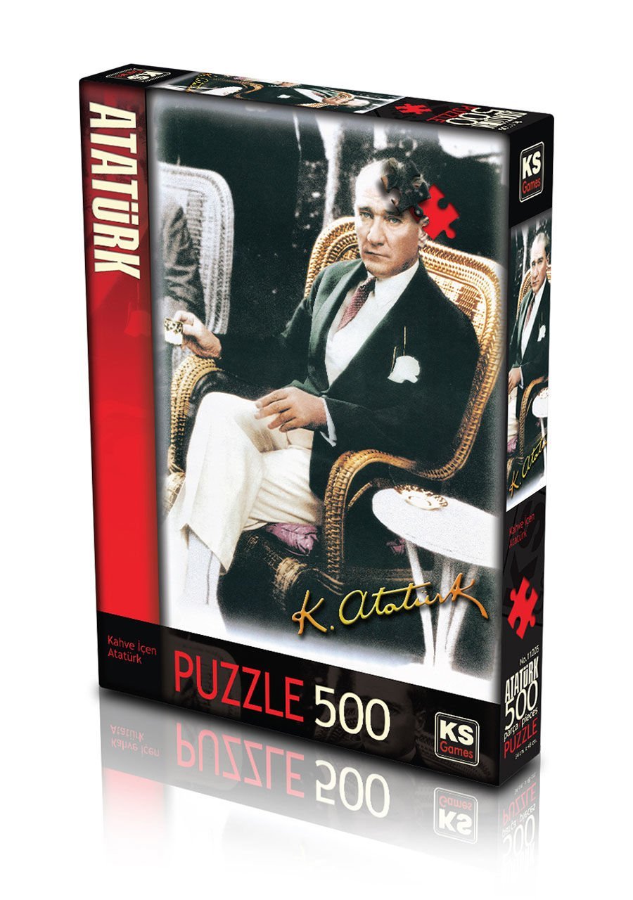 Ks Games Kahve İçen Atatürk 500 Parça Puzzle