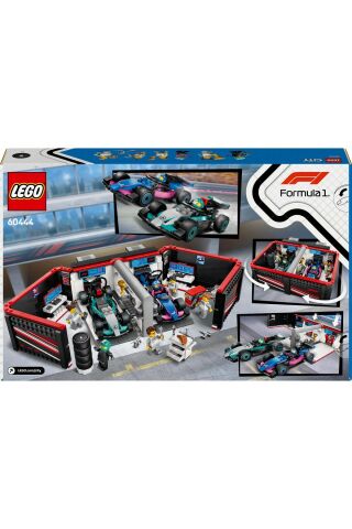 ® City F1® Garajı ve Mercedes-AMG ve Alpine Arabaları 60444 - 7+ Oyuncak Yapım Seti (678 Pr)