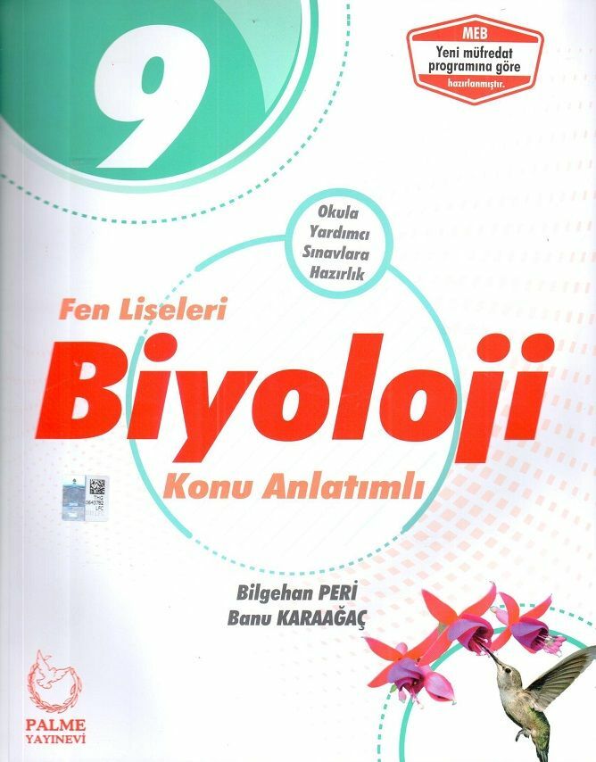 Palme Yayınları 9. Sınıf Fen Liseleri Biyoloji Konu Anlatımlı