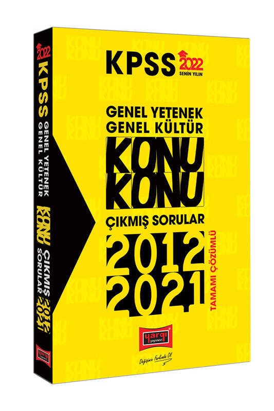 Yargı Yayınları 2022 KPSS GY GK Konu Konu Tamamı Çözümlü Çıkmış Sorular