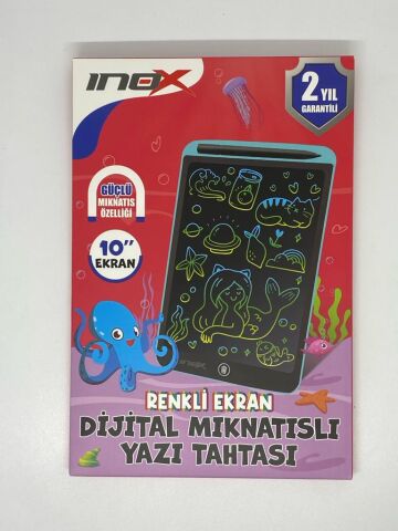 İnox Dijital Mıknatıslı Yazı Tahtası (renkli Ekran) Siyah
