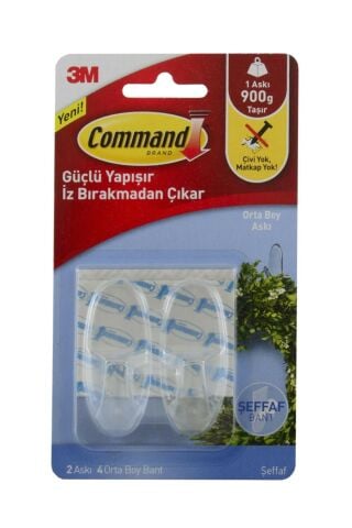 3M Command Şeffaf Askı Büyük Boy