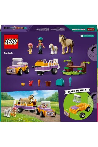 ® Friends At ve Midilli Römorku 42634 - 4+ Oyuncak Yapım Seti (105 Parça)