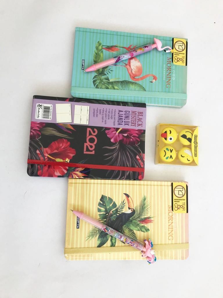 Gıpta Good Morning 13x21 120 Yaprak Ciltli Defter ve Kalem Seti