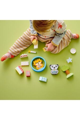 ® DUPLO® Sesli İlk Yavru Köpeğim ve Yavru Kedim 10977 -Evcil Hayvan Oyuncak Yapım Seti(22 Parça)