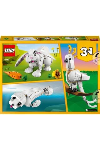 ® Creator 3’ü 1 Arada Beyaz Tavşan 31133 - 8 Yaş ve Üzeri Çocuklar İçin Yapım Seti (258 Parça)
