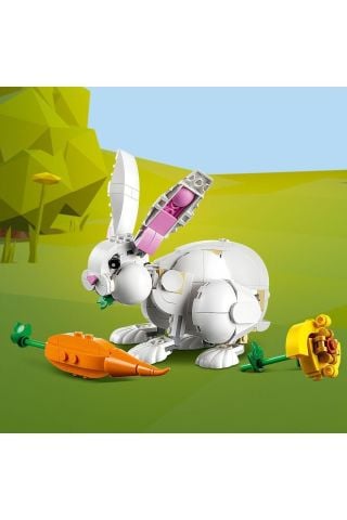 ® Creator 3’ü 1 Arada Beyaz Tavşan 31133 - 8 Yaş ve Üzeri Çocuklar İçin Yapım Seti (258 Parça)