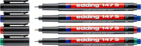 Edding Asetat Kalemi Silgili Set (e-147S)