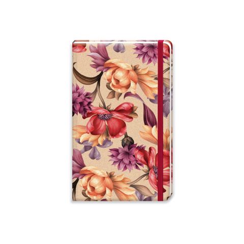 Keskin Color Velvet Beauty 13x21cm Kumaş Sert Kapak Ciltli 80 Yaprak Çizgisiz Lastikli Defter